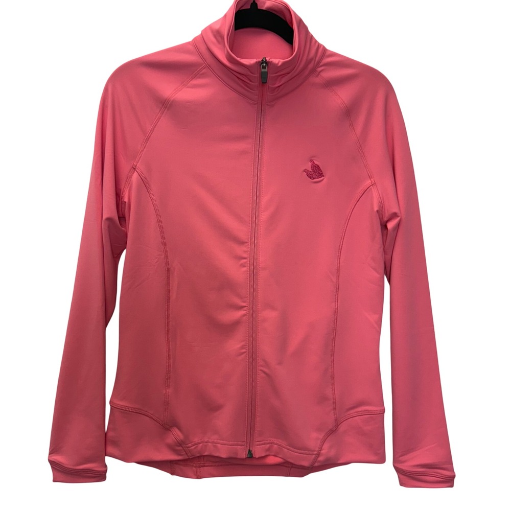 Peter Millar‎ Wicking Full Zip Jacket Womens Medium UPF 50+ Sun Protection Coral